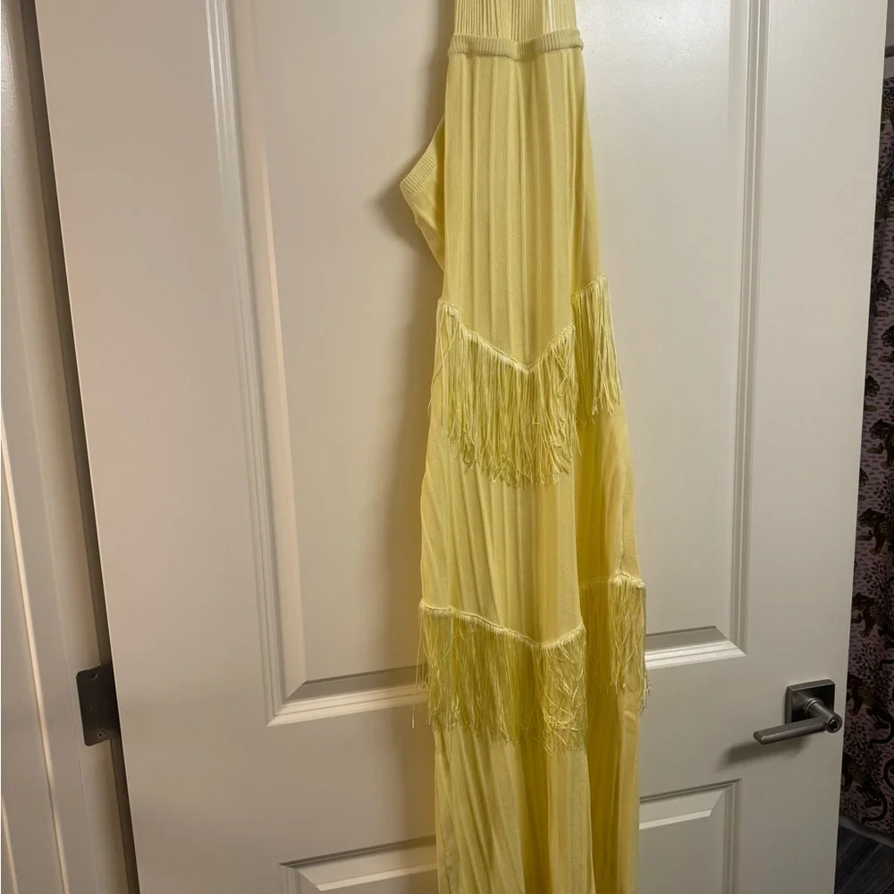 Yellow The Label- Fringe Midi Dress - Women - Picture 3 of 5